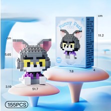 DEK Toy Store Bricks Premium Seri Yeni Stil Tom ve Jerry 2'li Set 3D Yapboz Yapı Blokları Hobi Koleksiyon