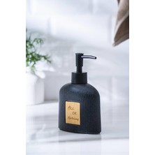 Acar Vega Siyah Sıvı Sabunluk - 17 cm