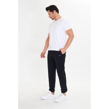 Marco Ferry Erkek Stretchfit Esnek Lastik Paçalı Eşofman Altı Siyah 2663-S