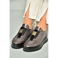 Fox Shoes U555130603 Platin Kadın Ayakkabı