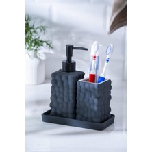 Acar Vega Gri 3 Parça Banyo Seti