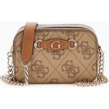 Guess Izzy Monogram Baskılı Camera Bag