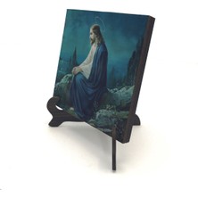 Hz. Isa Görseli Baskılı Mdf Masaüstlük 10X10