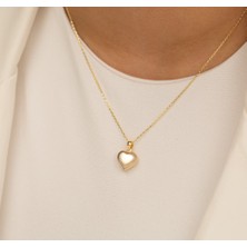 14 Ayar Kalp Altın Kolye 14CGKKLY036