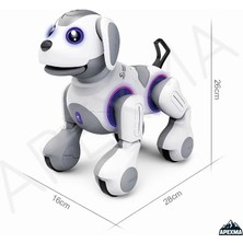 Oyuncak Uzaktan Kumandalı Şarjlı 22 Fonksiyonlu Dokunma Sensörlü Etkileşimli Akıllı Robot Köpek
