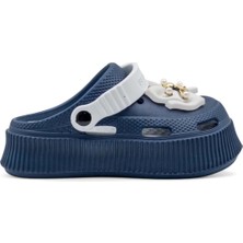 Rooster Yüksek Taban Fiyonklu Kadın Croos Terlik Lacivert