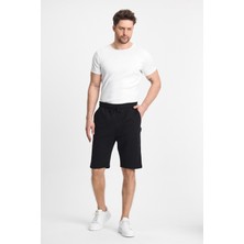 Mmetalic Erkek Siyah Regular Fit Şort & Bermuda