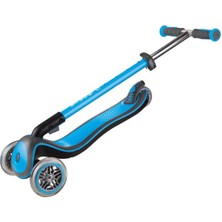 Globber Elite Deluxe 3 Tekerlekli Katlanabilir Mavi Scooter
