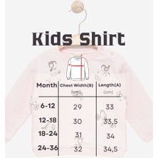 Kız Bebek %100 Pamuk Pembe Sweatshirt - Desenli Kız Sweatshirt