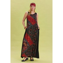 Los Banditos Bisiklet Yaka Cep Detaylı Salaş Elbise