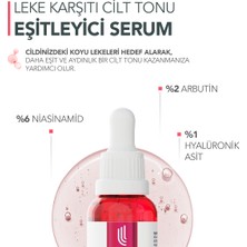 Lee Shia Leke Karşıtı Cilt Tonu Eşitleyici Serum 30 ml (NIACINAMIDE %6 ARBUTIN %2 HYALURONIC ACID %1)