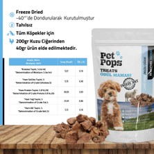 Pet Pops Köpekler İçin Ödül Maması - Kuzu Ciğer /  Doğal / Freeze Dry
