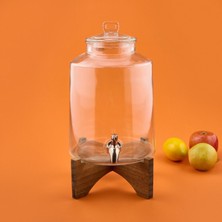 Arow Liam Cam Şerbetlik - Şeffaf / Kahverengi - 5 Lt