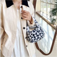 Soou Bayan Küçük Peluş Çanta Moda Kadın Crossbody Çanta Hobo Çanta (Yurt Dışından)