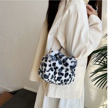 Soou Bayan Küçük Peluş Çanta Moda Kadın Crossbody Çanta Hobo Çanta (Yurt Dışından)