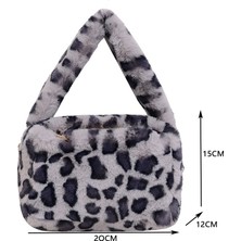 Soou Bayan Küçük Peluş Çanta Moda Kadın Crossbody Çanta Hobo Çanta (Yurt Dışından)