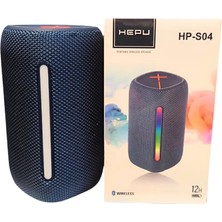 Hepu S-04 Bluetooth USB Şarjlı Rgb Işıklı Müzik Kutusu