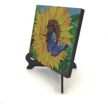 Souvenest Kelebek Baskılı Mdf Masaüstlük 10X10