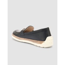 Cabani %100 Hakiki Deri Siyah Kadın Loafer