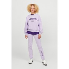 ShopINN Jxrıley Slım Lw Pants Swt Kadın Mor Eşofman Altı - 12250114