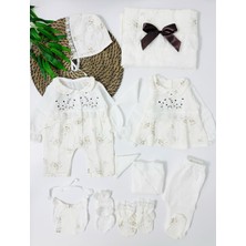 Florida Ilkbahar Organik Müslin 10 Parça Yenidoğan Set - Kahve