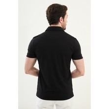 Penye Polo Fermuarlı Yaka