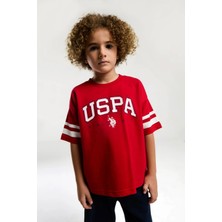U.s. Polo Assn. US2022 Kırmızı Pamuklu Erkek Çocuk Kısa Kollu Bermuda Takım