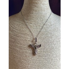 Solène Angels Silver Melek Kanatlı Çelik Kolye