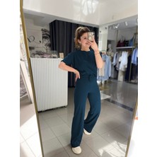 CMZ Collection Kadın Fitilli Kısa Kollu Takım
