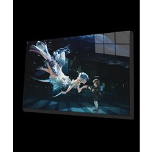 Sualtı Çizgi Film Cam Tablo Anime Underwater