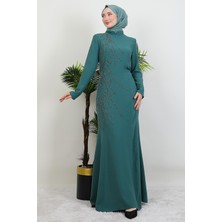 Giza Store Hiranur Tesettür Elbise Lacivert