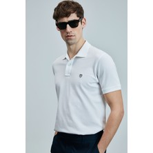 Lufian Erkek Laon Smart Polo T-Shirt 111040206 Beyaz