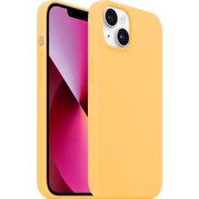 Buff iPhone 13 Rubber Fit Kılıf Yellow