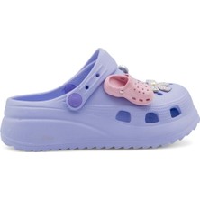 Akınalbella E428 Yüksek Taban Kadın Croos Terlik Lila