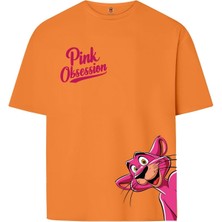 Book OrBook Pink Obsession  Çift Iplik Dokumalı Rahat Kalıp PAMUK T-Shirt