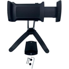 Aots® 360 Derece Dönebilen Mutfak Masaüstü Telefon Tablet Tutucu Ayarlanabilir Esnek Ayaklı Metal