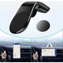 Aots ® Havalanndırma Izgarasına Takılabilen Mandallı Mıknatıslı Oto Araç Içi Manyetik Telefon Tutucu