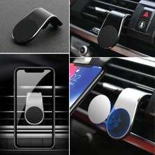 Aots ® Havalanndırma Izgarasına Takılabilen Mandallı Mıknatıslı Oto Araç Içi Manyetik Telefon Tutucu