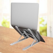Aots® Ayarlanabilir Plastik Dizüstü Destek Tabanı Katlanabilir Taşınabilir Laptop Sehpası Yükselti