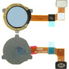 Telefon Kulübesi Oppo A15 Uyumlu Parmak Izi Film Mavi + Tamir Seti