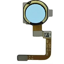 Telefon Kulübesi Realme 6i Uyumlu Parmak Izi Film Mavi + Tamir Seti