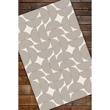 The Reef Design Yarım Daire Geometrik Desenli Hali Dekoratif Halı Oturma Odası Halısı