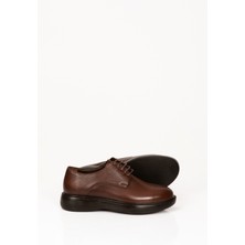 Svm Shoes Deri Kahverengi Erkek Klasik Ayakkabı, Şık Damat Ayakkabısı, Bağcıklı Deri Erkek Kundura