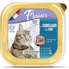 Plaisir Morina Balıklı Pate  Yetişkin Kedi Yaş Maması 100 gr 6 adet