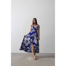 Merline Ip  Askılı Viskon Elbise