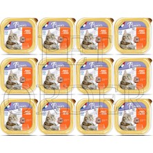 Plaisir Tavuk Etli Pate Yetişkin Kedi Yaş Maması 100 gr 12 adet