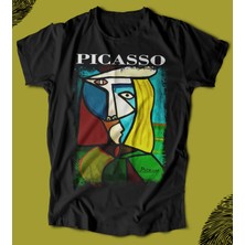 Butişört 'picasso – Kübizm‘  Baskılı 'regular-Fit' Unisex Tişört