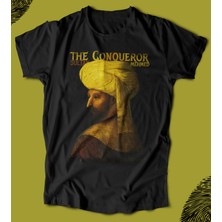 Butişört 'fatih Sultan Mehmet - The Conquerer‘  Baskılı 'regular-Fit' Unisex Tişört