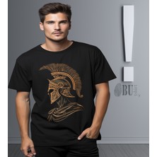 Butişört 'ancient Greek - Antik Yunan Savaşçı‘  Baskılı 'regular-Fit' Unisex Tişört