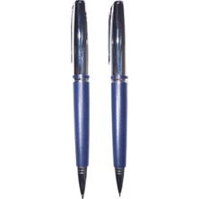 Scrikss 45 Lacivert Tükenmez ve Versatil 2li Kalem